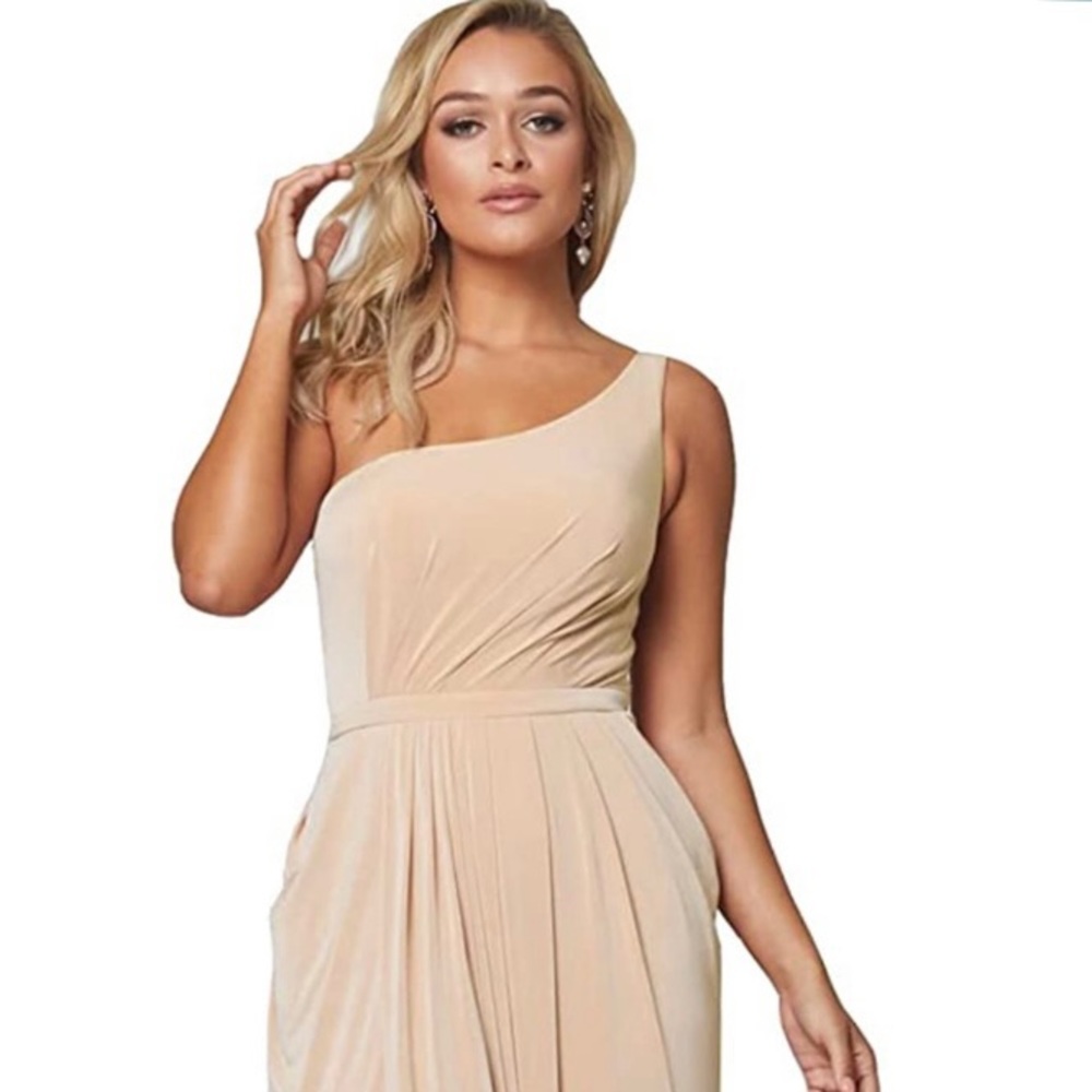 Champagne bridesmaid dress